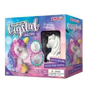 Unicornio de cristal para colorear