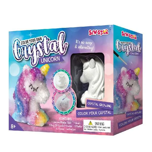 Unicornio de cristal para colorear