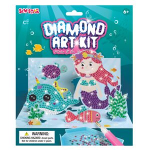 Sirena arte con diamantes