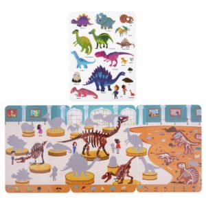 Silicone Sticker Book - Dinosaur Museum