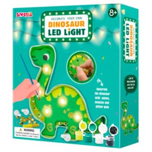 Decora tu lampara led en forma de dinosaurio