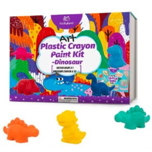 Kit de pintura de crayones con forma de Dinosaurios