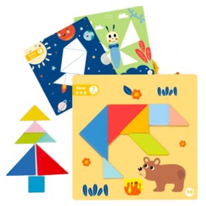 Juego de animales tangram magnético