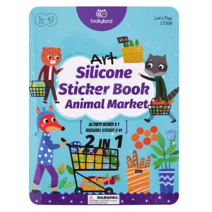 Libro de pegatinas de silicona: Libro de los animales