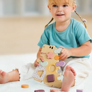 Clasificación de colores y formas Dinosaurio feliz