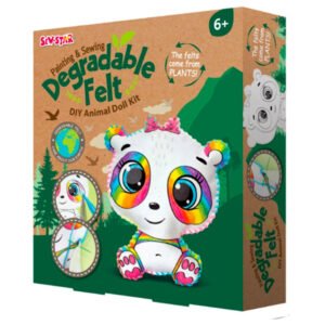 Kit de panda de fieltro degradable