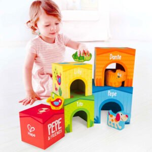 Cubos apilables animalitos