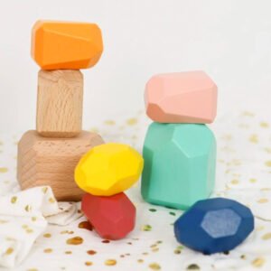 Piedras apilables de madera