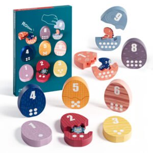 Huevos de dinosaurio con numeros