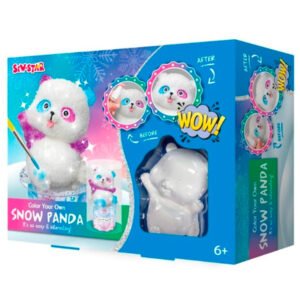 Colorea tu panda de nieve
