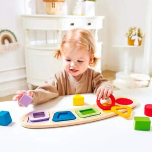 Rompecabezas para clasificar colores y formas