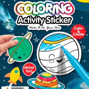 Pegatinas para colorear – Universo