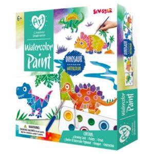 Arte con acuarelas – Dinosaurio